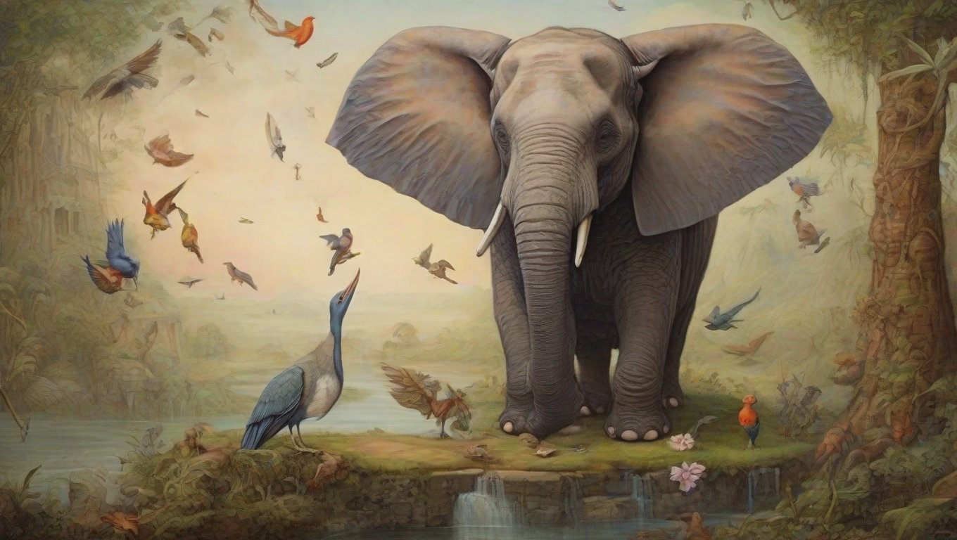 Story Of Bird And Elephant