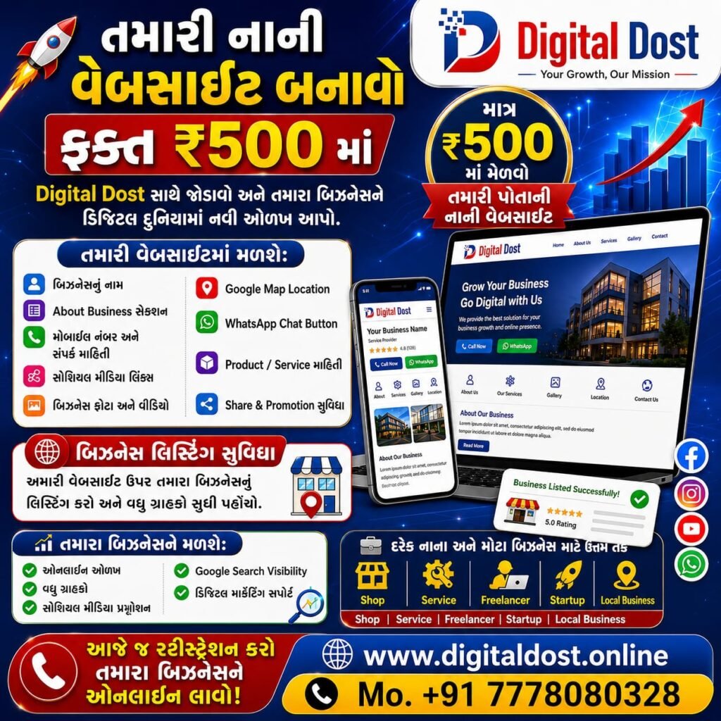 તમારા બિઝનેસને ઓનલાઇન બનાવો આજે જ